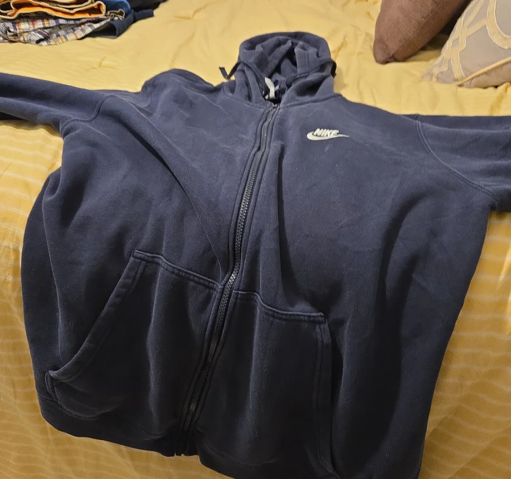 Nike Men's Dark Navy Full-Zip Hoodie